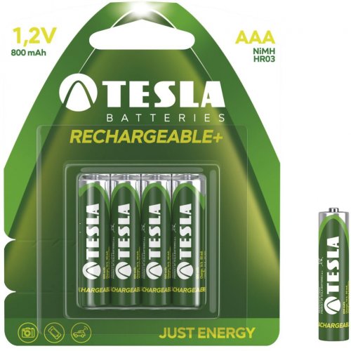 TESLA - baterie AAA RECHARGEABLE+, 4ks, HR03