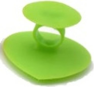 Silikonová houba na mytí a masáž obličeje - Zelená