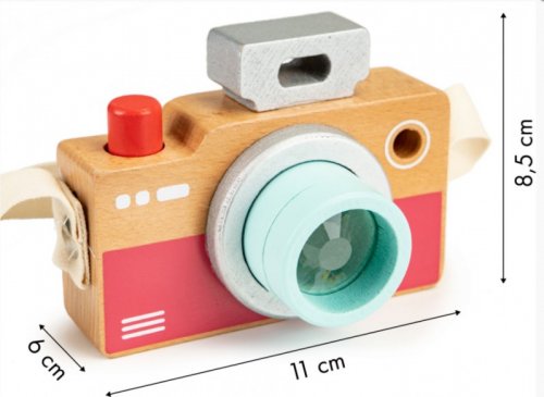 ECO TOYS Dřevěný fotoaparát - kaleidoskop