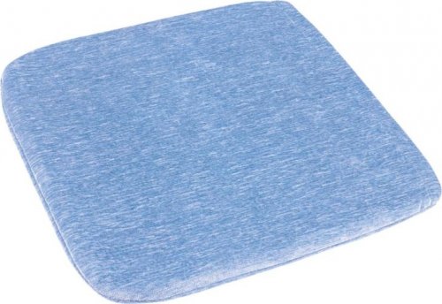 Sedák Žaneta hladký - 38x38 cm - modrý