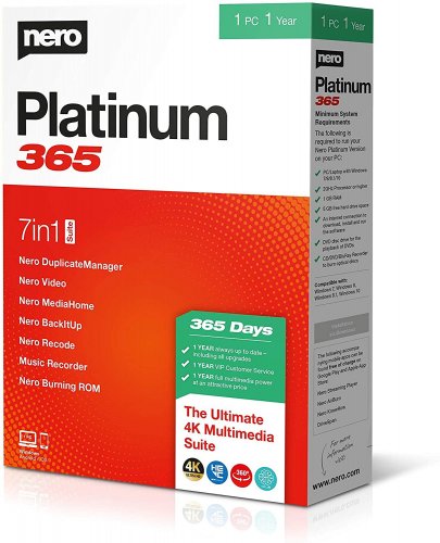 Nero Platinum 365 - Licence na předplatné (1 rok) - 1 PC