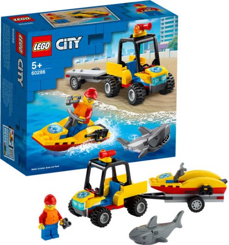 LEGO CITY Záchranná plážová čtyřkolka 60286 STAVEBNICE