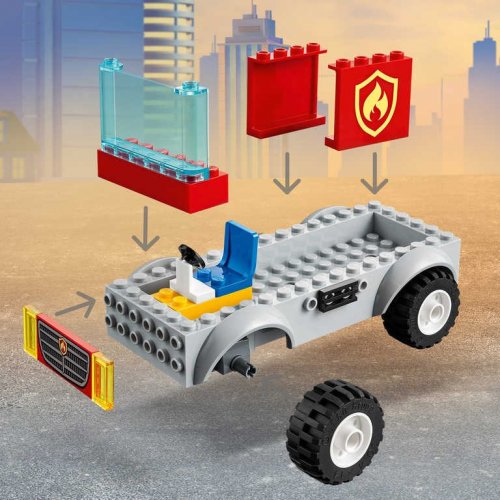 LEGO CITY Hasičské auto s žebříkem 60280 STAVEBNICE