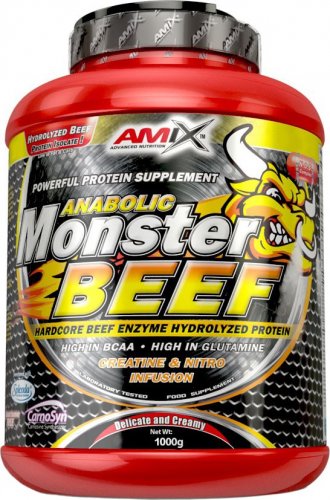 Amix Anabolic Monster Beef 90% Protein 1000 g jahoda - banán