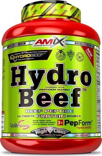 Amix HydroBeef Peptide Protein 2000 g čokoláda - třešeň