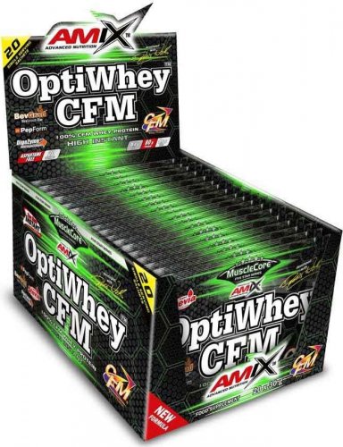 Amix MuscleCore OptiWhey CFM Instant Protein 30 g dvojitá bílá čokoláda
