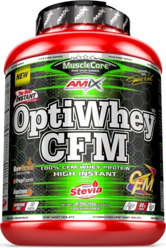 Amix MuscleCore OptiWhey CFM Instant Protein 2250 g bilá čokoláda