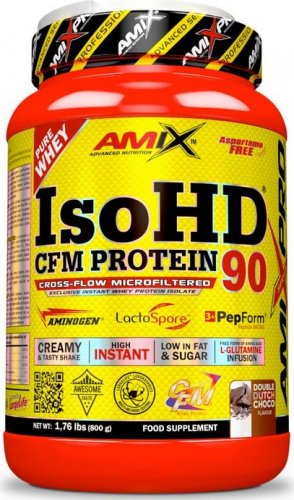 Amix IsoHD 90 CFM Protein 800 g dvojitá čokoláda
