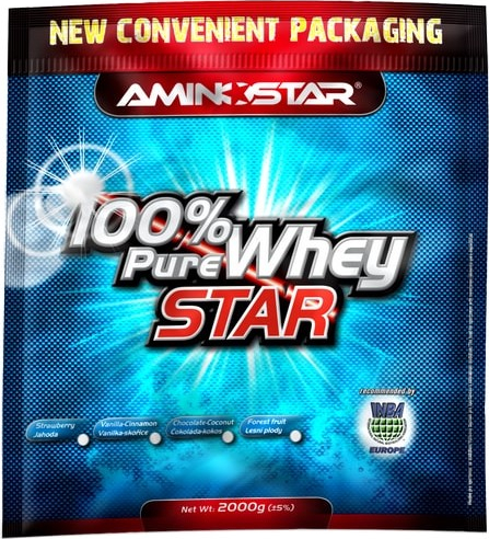 Aminostar 100% Pure Whey Star 2000 g čokoláda - kokos