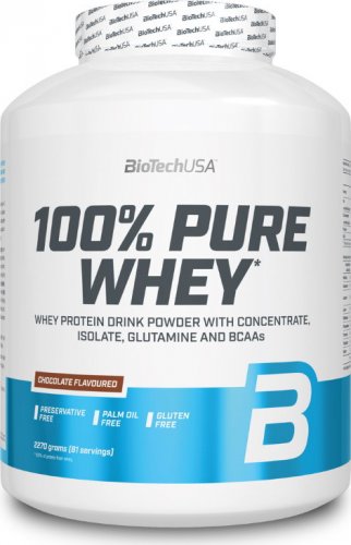 BioTech 100% Pure Whey 2270 g karamel - kapučíno