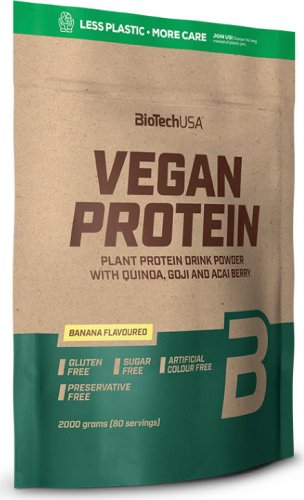 BioTech Vegan Protein 2000 g lískový oříšek