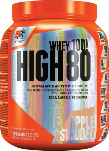 Extrifit High Whey 80 1000 g oříšek - nugát