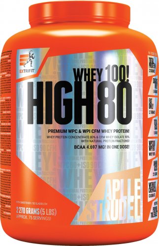 Extrifit High Whey 80 2270 g oříšek - nugát