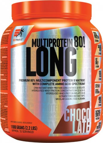 Extrifit Long 80 Multiprotein 1000 g čokoláda