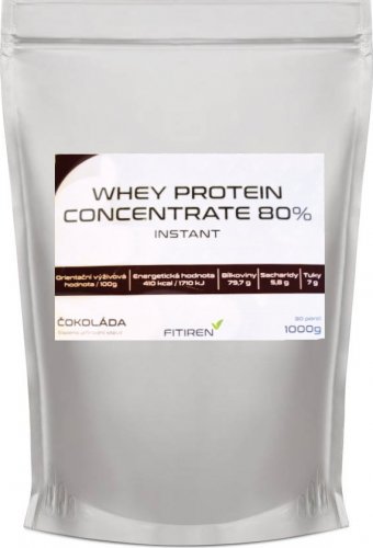 Fitiren Whey Protein Concentrate 80% 1000 g jahoda