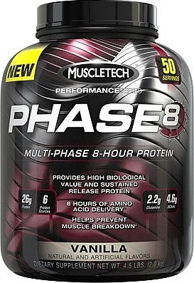 MuscleTech Phase 8 2090 g vanilka