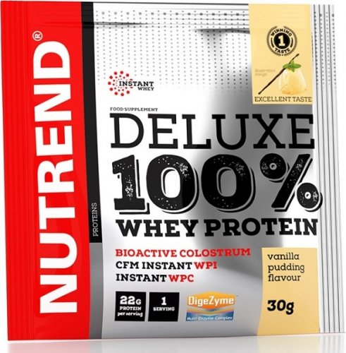 Nutrend Deluxe 100% Whey Protein 30 g čokoláda - lískový oříšek