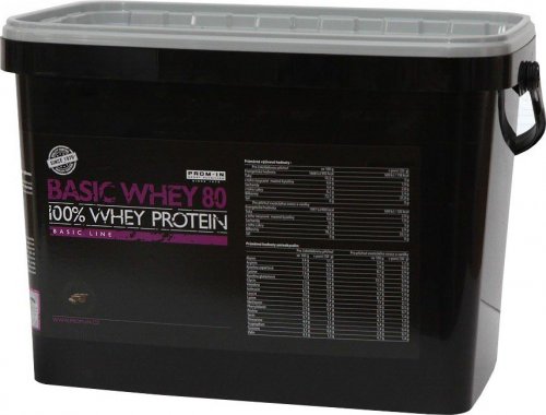 Prom-IN Basic Whey Protein 80 4000 g vanilka
