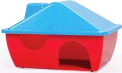 Domek pro hlodavce plastový s tvarovanou střechou A009