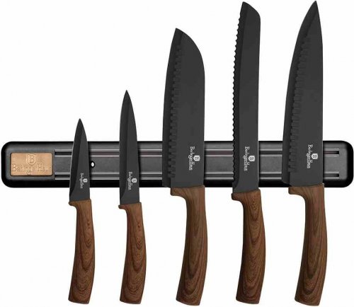 Sada nožů s nepřilnavým povrchem a magnetickým držákem 6 ks Forest Line BERLINGERHAUS BH-2540