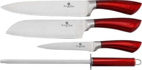 Sada nožů 4 ks Burgundy Metallic Line BERLINGERHAUS BH-2011