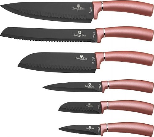 Sada nožů s nepřilnavým povrchem 6 ks I-Rose Edition BERLINGERHAUS BH-2513
