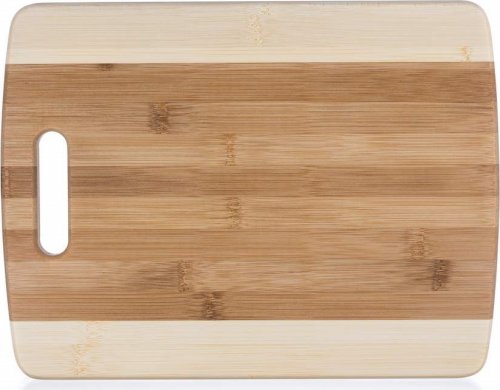 Prkénko krájecí dřevěné BRILLANTE Bamboo 33 x 25 x 2 cm, s rukojetí