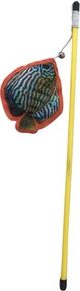 Hračka na tyči ve tvaru rybičky - 47 cm