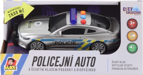 Policejní auto na setrvačník s českým zvukem