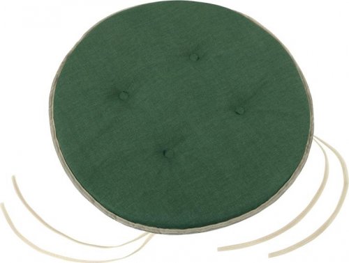 Sedák LADA kulatý hladký - průměr 40 cm, výška puru 3 cm - tmavě zelená Uni