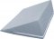 POVLAK na klínový podhlavník - 80x50x20 cm (povlak na zip) - Froté, modrošedá