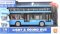 Autobus dvoupatrový modrý na baterie