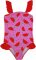 Dívčí jednodílné plavky s volánky - Noviti, Meloun, růžové, vel. 128/134