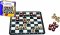 Magnetické cestovní šachy dřevěné kameny společenská hra