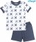 Dětské pyžamo krátké Nicol, Rhino - bílé/grafit, vel.116