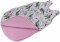 Baby Nellys Bavlněný spací vak Květinky - vnitřek růžový, 48x80cm