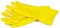 Rukavice úklidové latexové, velikost S, žluté