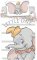 Disney povlečení do postýlky Dumbo baby 100x135, 40x60 cm - bavlna