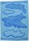 Dětský ručník Plane blue 30x50 cm - bavlna